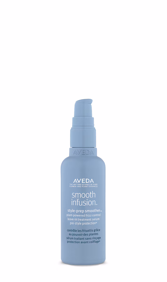Aveda Smooth Infusion style-prep smoother, a plant-powered frizz control leave-in treatment
